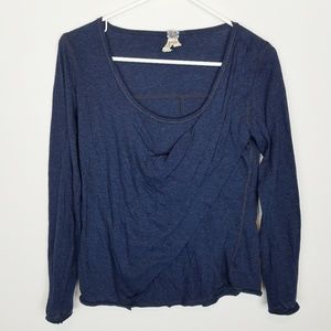Free People Long Sleeve Tee Cotton Shirt XS